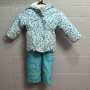 Girls snow pants and coat 2T